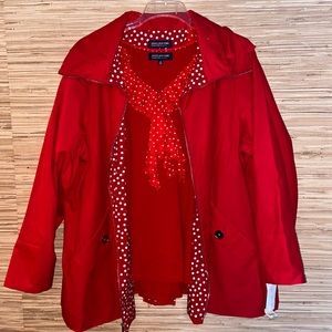 Jones New York Two Piece Shirt & Jacket Set